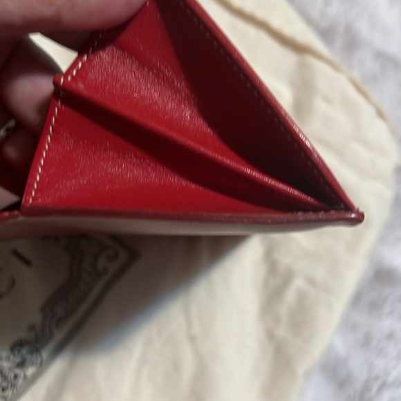 Authentic Gucci Red Leather Long Wallet - Picture 10 of 11